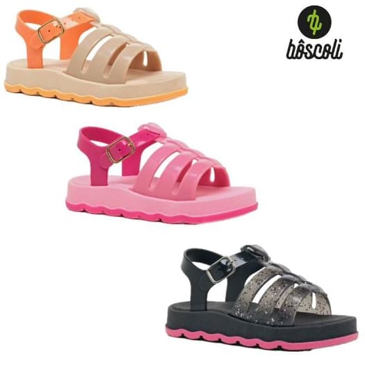 Sandália Fofa Infantil Baby Bebê Menina Papete Confortável Antiderrapante