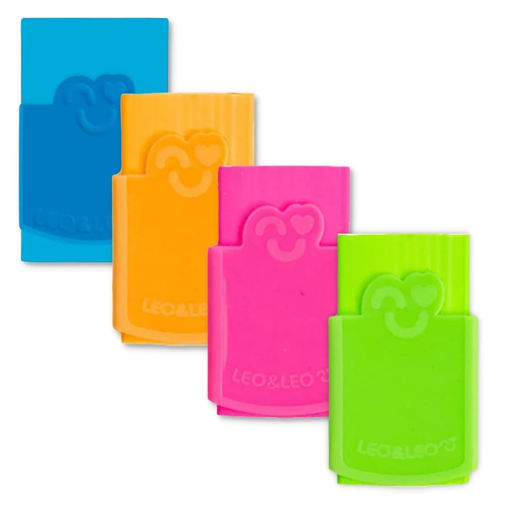 Borracha Plástica Com Capa Colorida Sortidas LeoLeo 4680