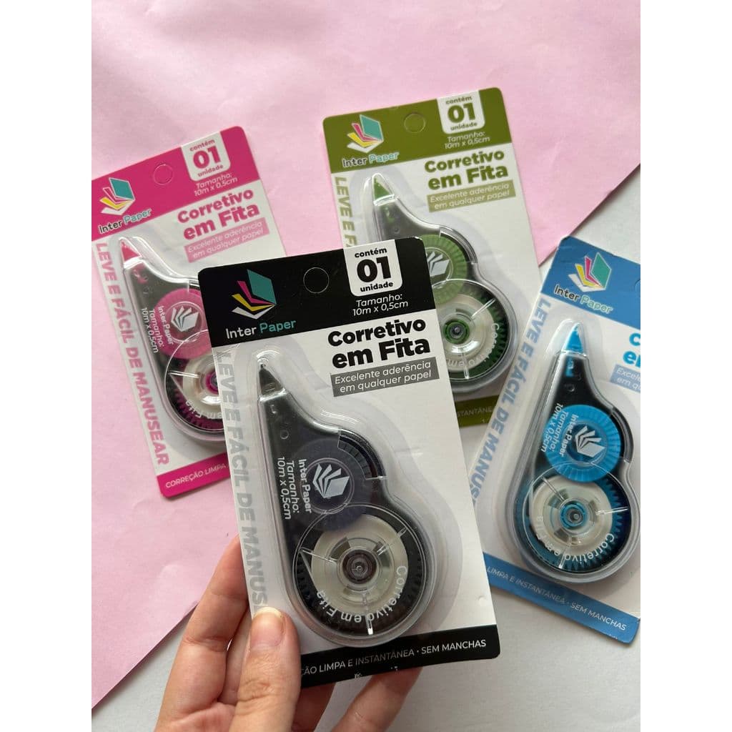 Fita Corretiva Grande ou Pequeno Papelaria