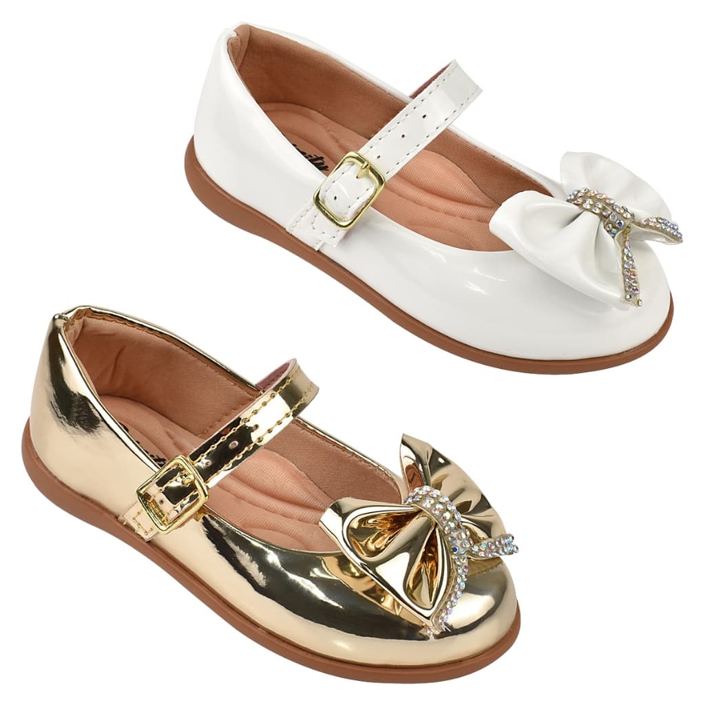 Kit Com 2 Pares Sapatilha Infantil Feminina De Menina Boneca Do 20 Ao 34 Direto da Fabrica SPT 520