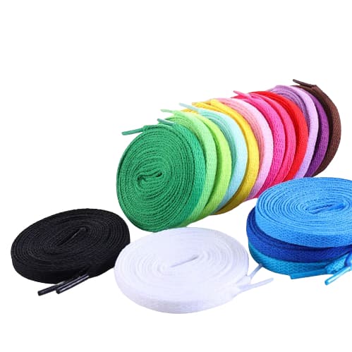 1 par de cadarço infantil 70cm 0,70m achatado premium original tenis colorido