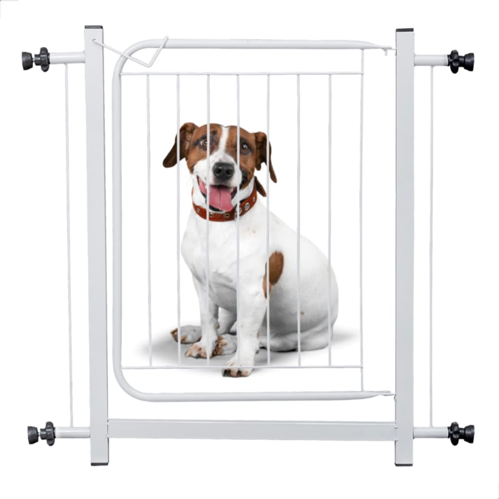 Grade Portão Proteção Pet Cachorro 80 A 90 Cm Criança Cães- Branco
