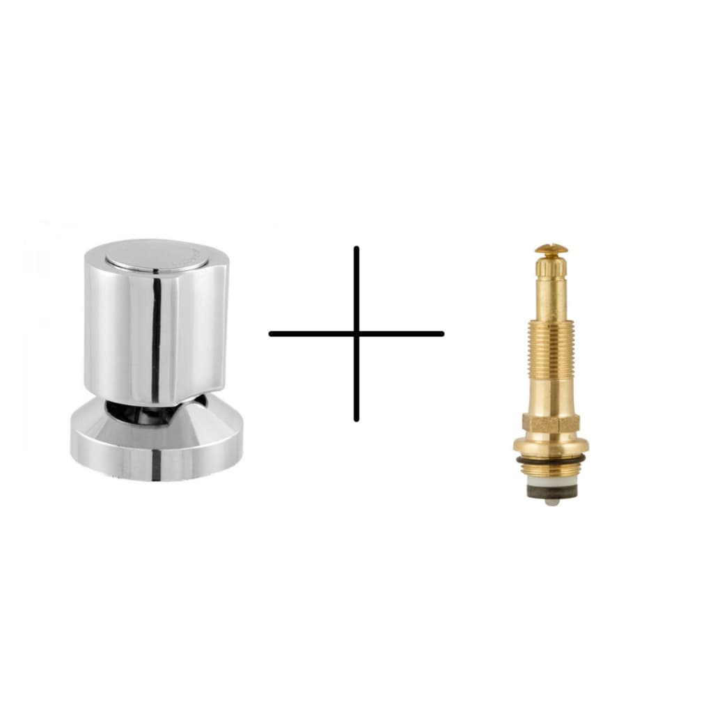 Acabamento Registro Banheiro C40 ABS  Padrao Deca 1/2 3/4 + Reparo Registro de Pressao 1416 Cabeçote