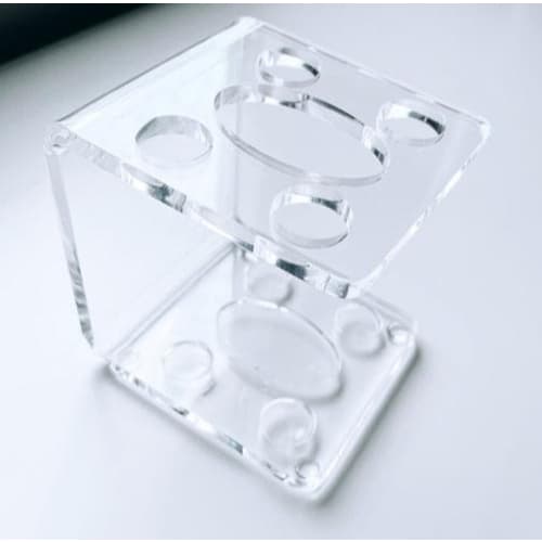 Suporte Para Escova E Pasta De Dentes De Acrílico Cristal Porta Escovas Decoração Minimalista