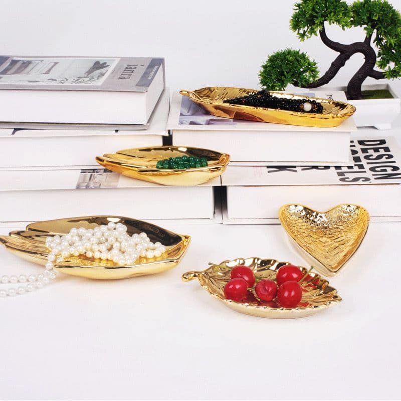 Pratinho De Cerâmica Porta Joias Enfeite Decorativo Quatro Modelos Para Decoraçao HD80754 CZ19502 888230