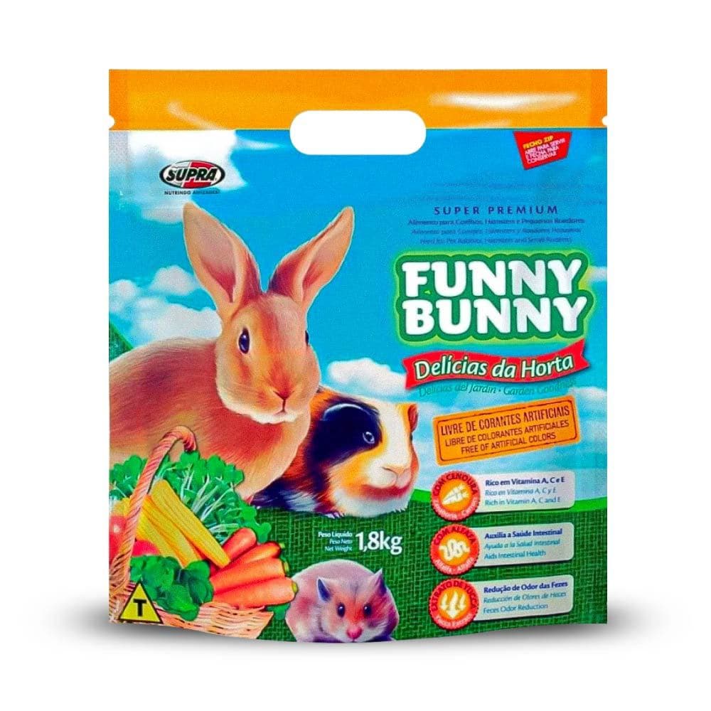 Funny Bunny Delícias da Horta 1,8kg Ração para Coelhos e Roedores Supra
