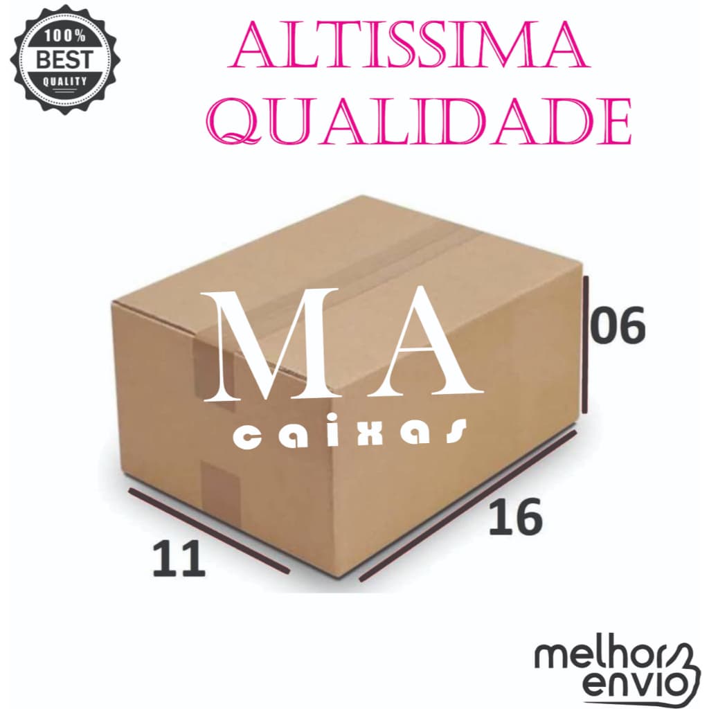 400 caixas 16x11x6 papelão embalagem correio Sedex