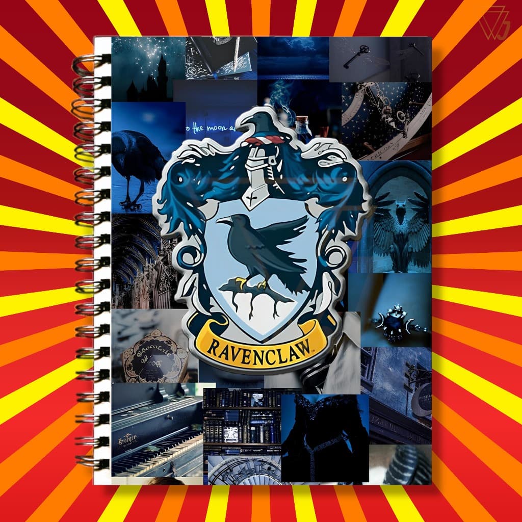 Adesivo Para Capa de Caderno Corvinal Harry Ravenclaw Corvo Excelente Qualidade