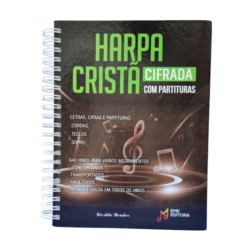Harpa Cristã com Cifras e Partituras Capa Dura | Estudo p/ Iniciante e Intermediário + Livro Grátis