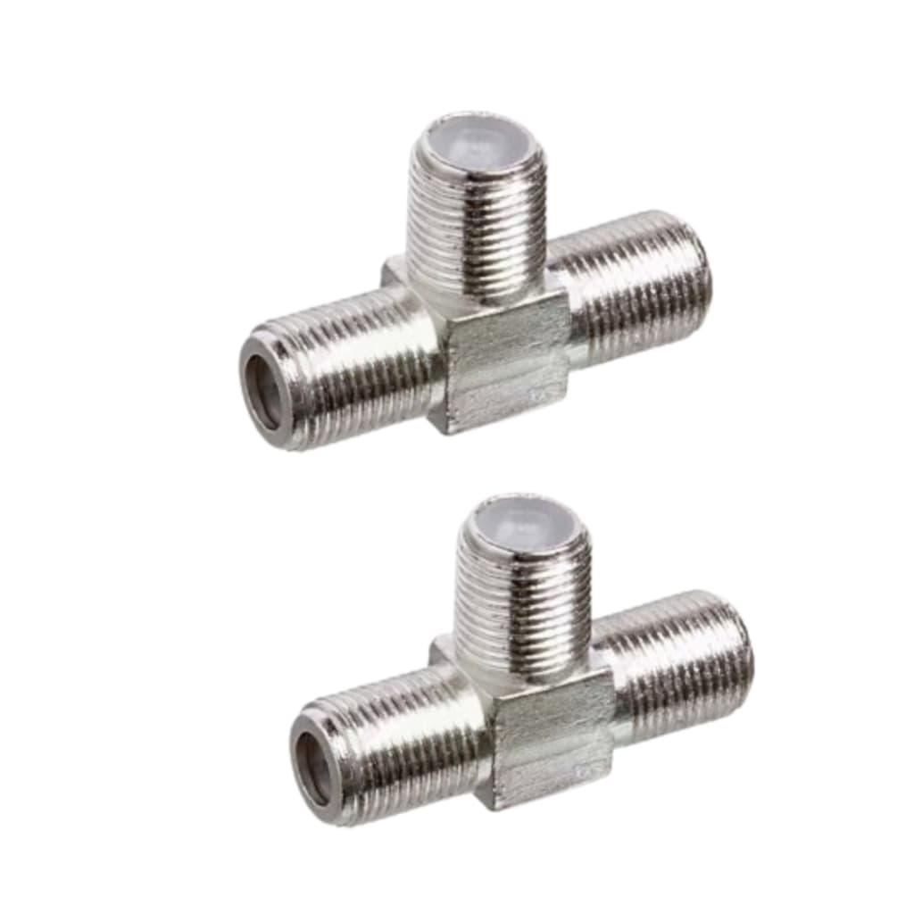 Plug Adaptador Conector Emenda T Coaxial Jack F