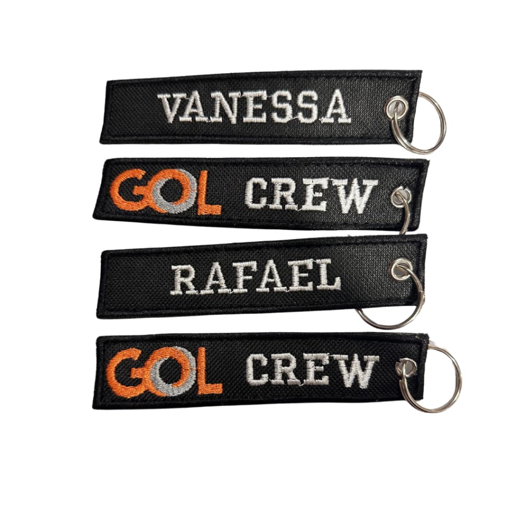 Chaveiro Tag Mala Tripulante Gol Personalizado