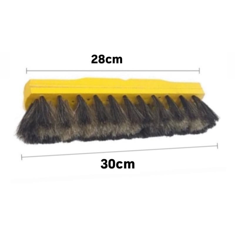Vassoura Pelo Natural 30Cm Crina Cavalo (Sem Cabo)