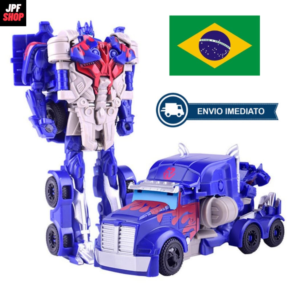 Brinquedo Robo Transformers Optimus Prime Caminhão Vira Robô Boneco Para Crianças Meninos - Envio Imediato