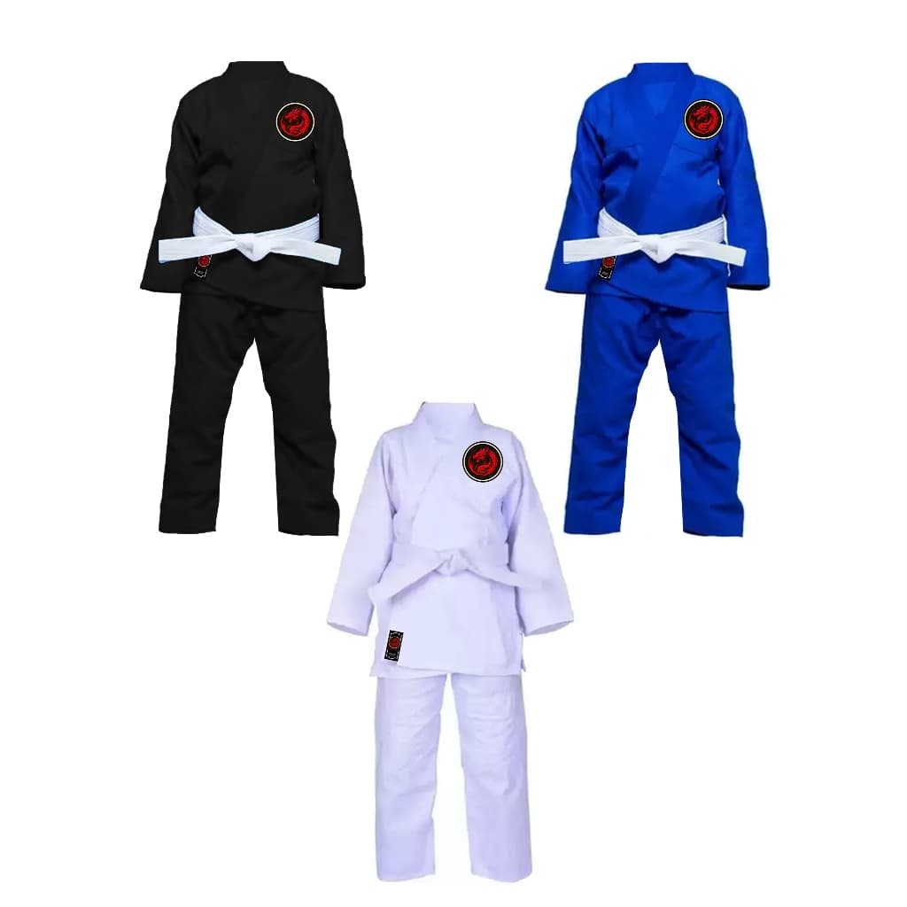 Kimono Jiu Jitsu/Judo Infantil Trançado Azul  RedDragon