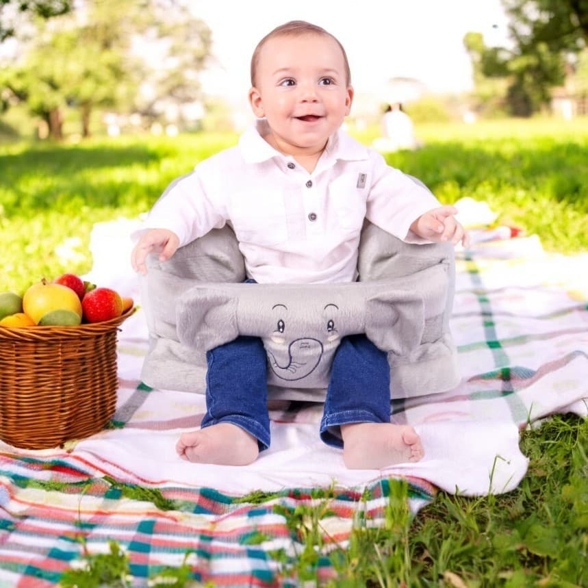 Assento De Bebê e Cadeirinha Sofázinho Multiuso Estofada Menino e Menina