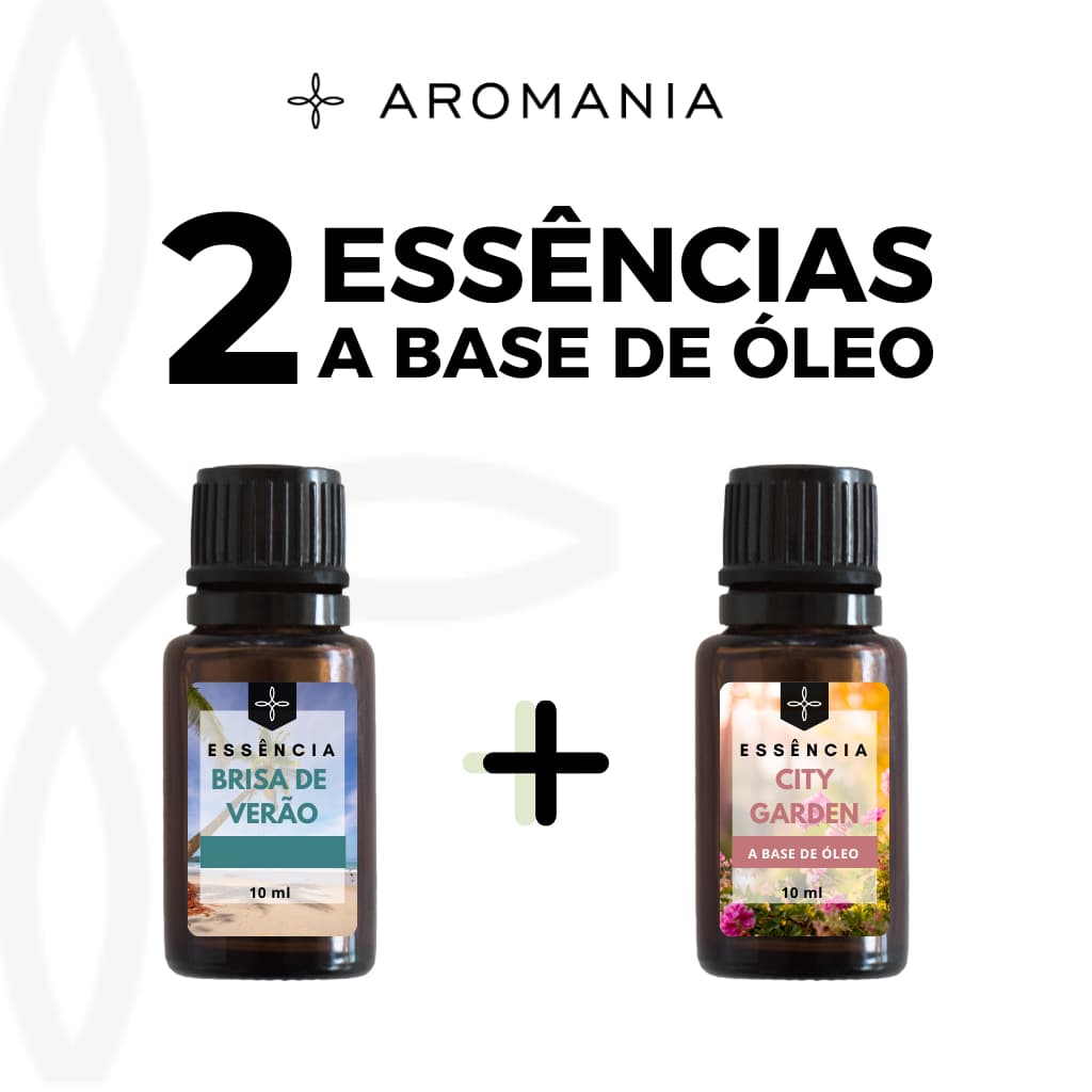 Kit 02 Essências a Base de Óleo 10 ml Para Aromatizador e Difusor Elétrico - Escolha a Sua