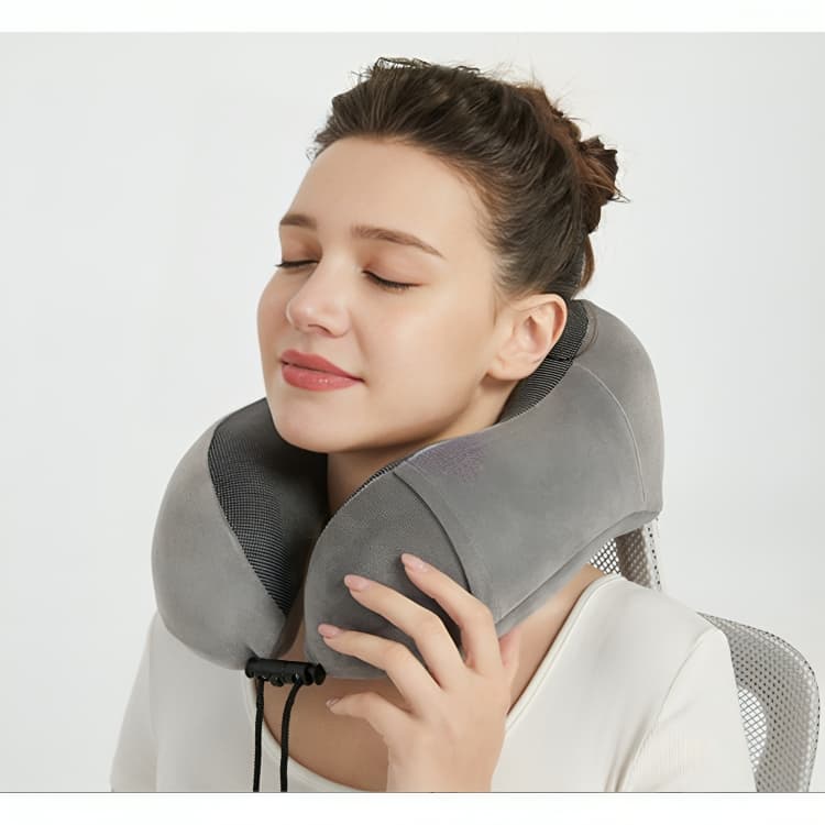 Travesseiro Almofada para Pescoço/ Descanso de Viagem/ Espuma viscoelástica tipo Nasa