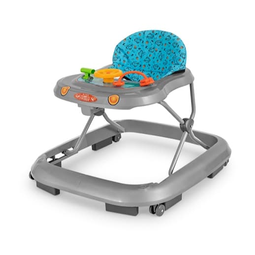 Andador Infantil Para Crianças Toca Musica Para Bebê Cinza - Tutti Baby