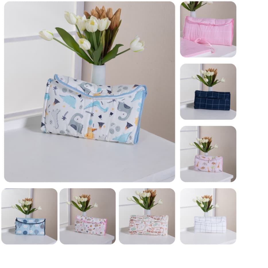 Trocador Portátil Acolchoado Bolsa com Bolsos Grande Dobrável Impermeável