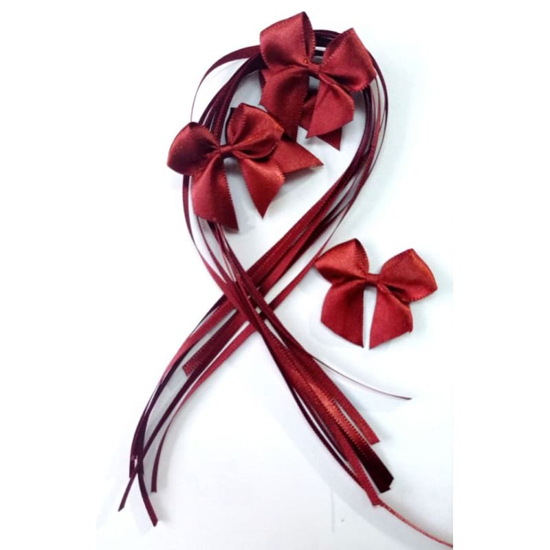 Laço de Cetim N 3, Acompanha a Fita de Amarração, porém não vai amarrado Pacote com 25 30 e 50 unidades  Para Artesanato