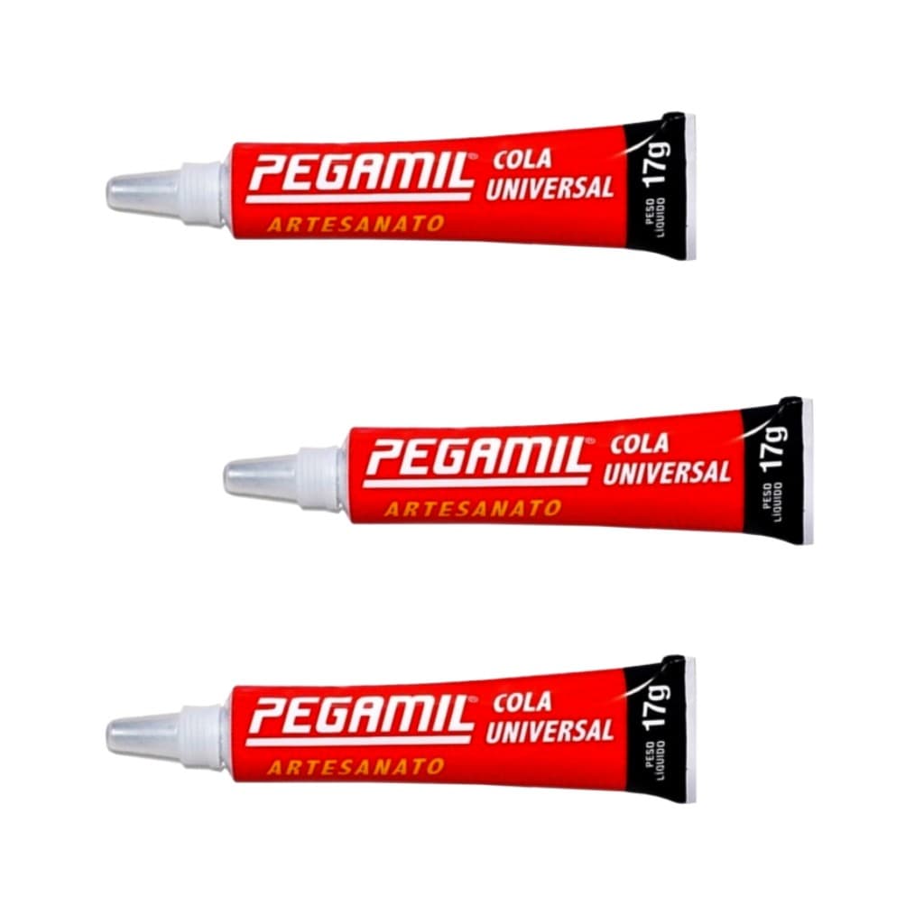 Cola Universal Pegamil Artesanato 17g - Secagem Rápida Adesivo Multiuso