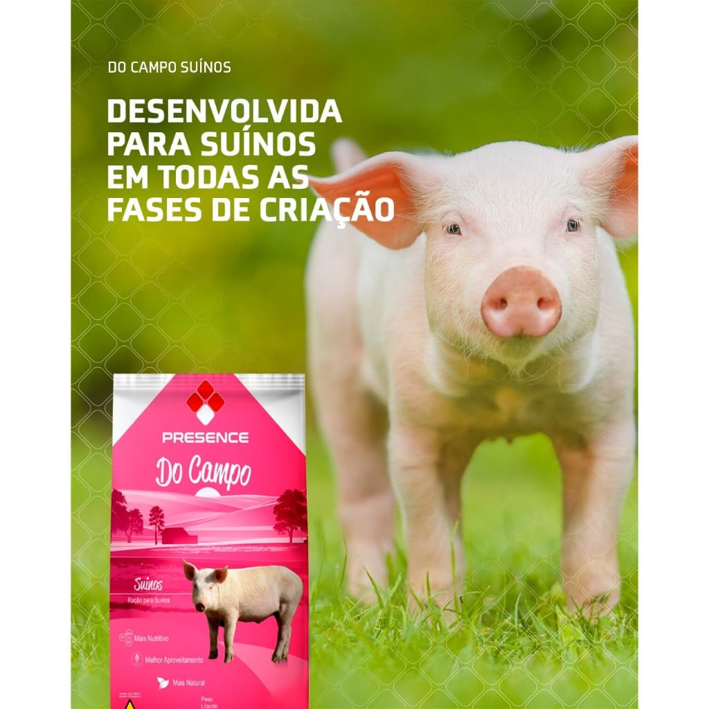 Ração Natural Adm Presence Para Engorda De Suínos Leitões Porco Porcos de Estimação 10kg