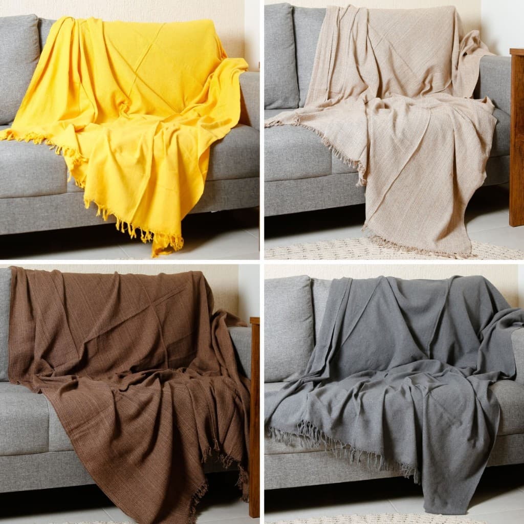 Manta 4,00M x 1,80M Para Sofá Super King Grande Grossa Decoração Sala Protetora Decorativa Coberta