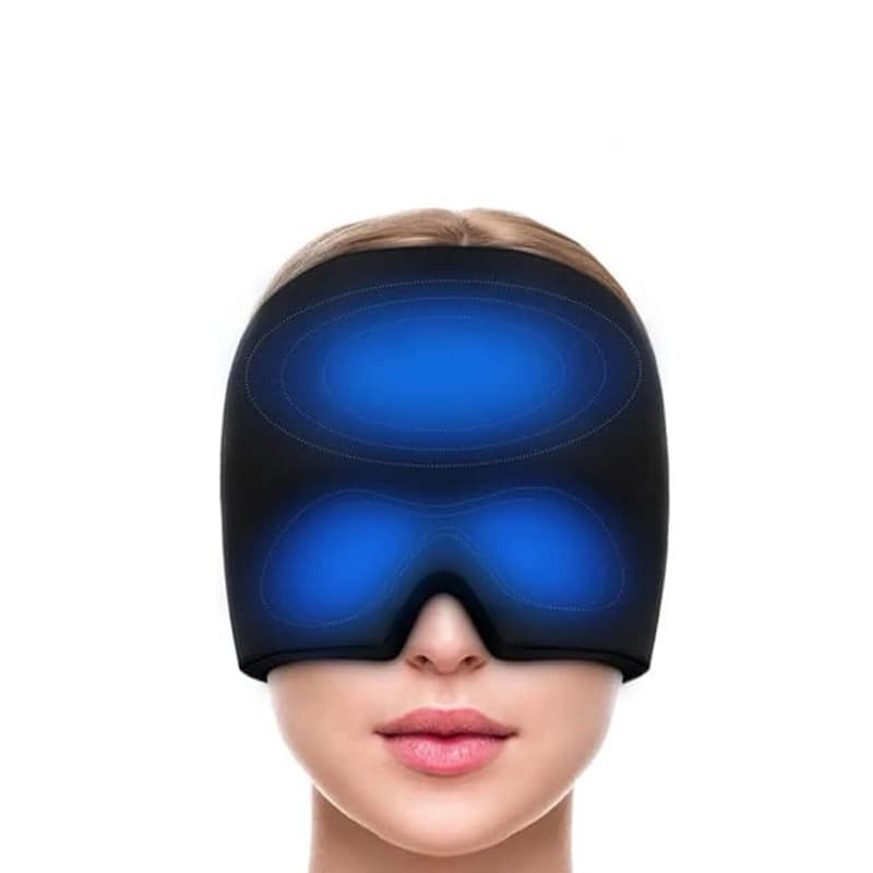 Mascara Touca Dor de Cabeça Chapéu De Alívio Da Enxaqueca Máscara De Terapia Fria Quente Confortável