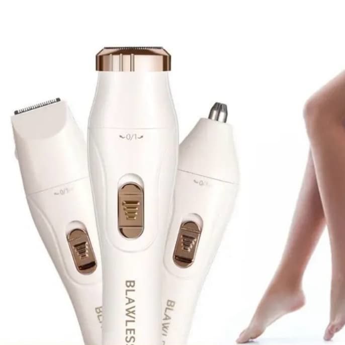 Depiladora 3 em 1 De Barbear Recarregável Elétrica Multifuncional