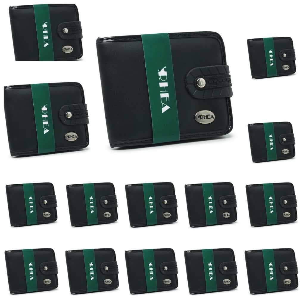 Kit Carteira Masculina Grande Botao Atacado Revenda Lojista