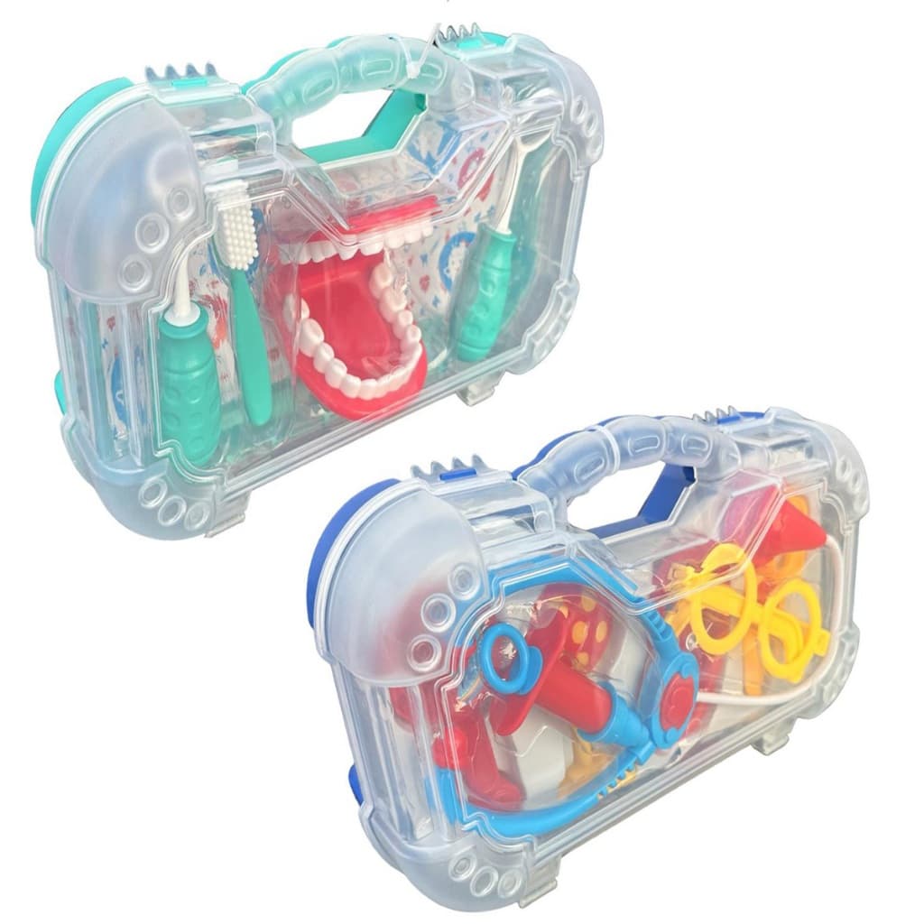 Maleta De Medico Infantil E Maleta De Dentista 2 Brinquedos