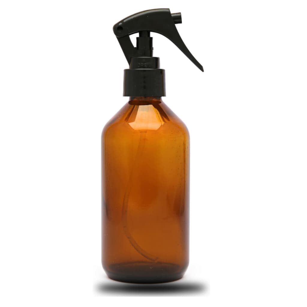 Frasco vidro âmbar Spray 250ml Pulverizador Gatilho