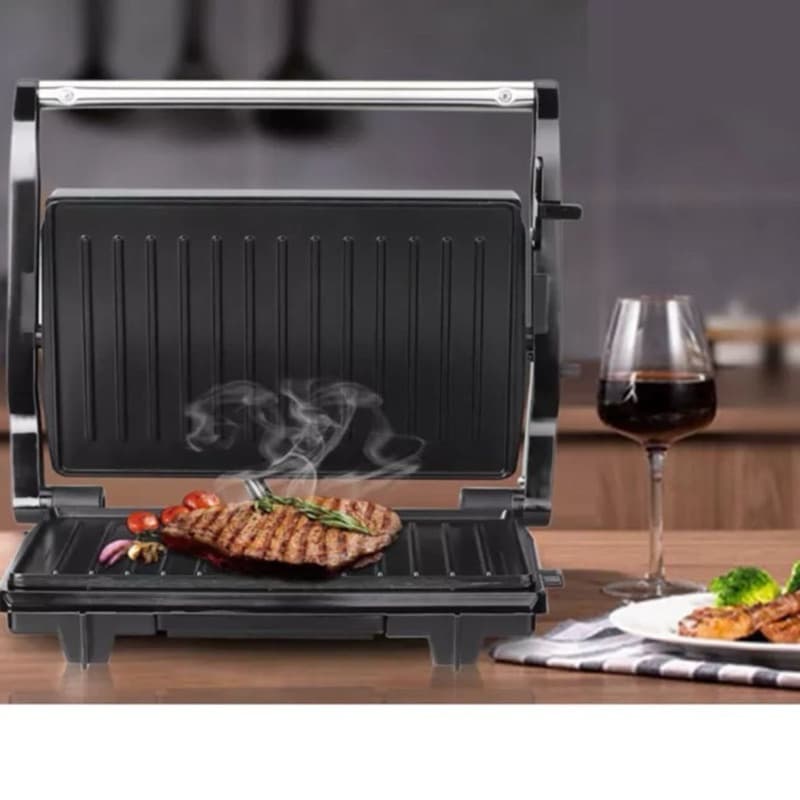 Sanduicheira elétrica e Grill churrasqueira antiaderente 110v-envio imediato