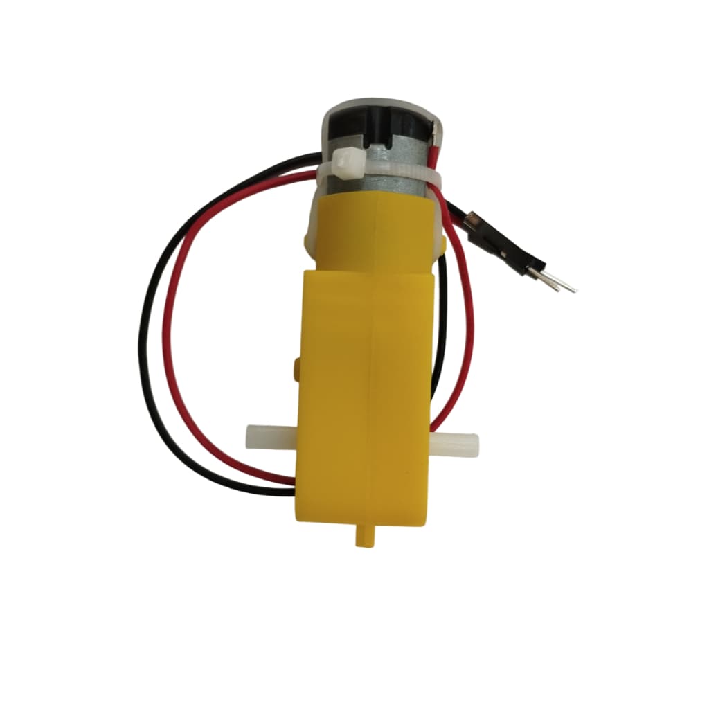 ⚙️ Motor DC 3–6V com Caixa de Redução 1:48 e Eixo Duplo com fios – Ideal para Robótica 🤖