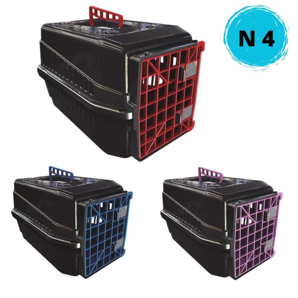 Caixa de Transporte N4 Mec Pet Para Cães e Gatos de Pequeno Porte.