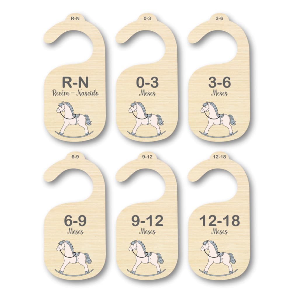 Separador E Organizador De Cabides Para Bebe Infantil  - Cavalinho de Balanço Infantil