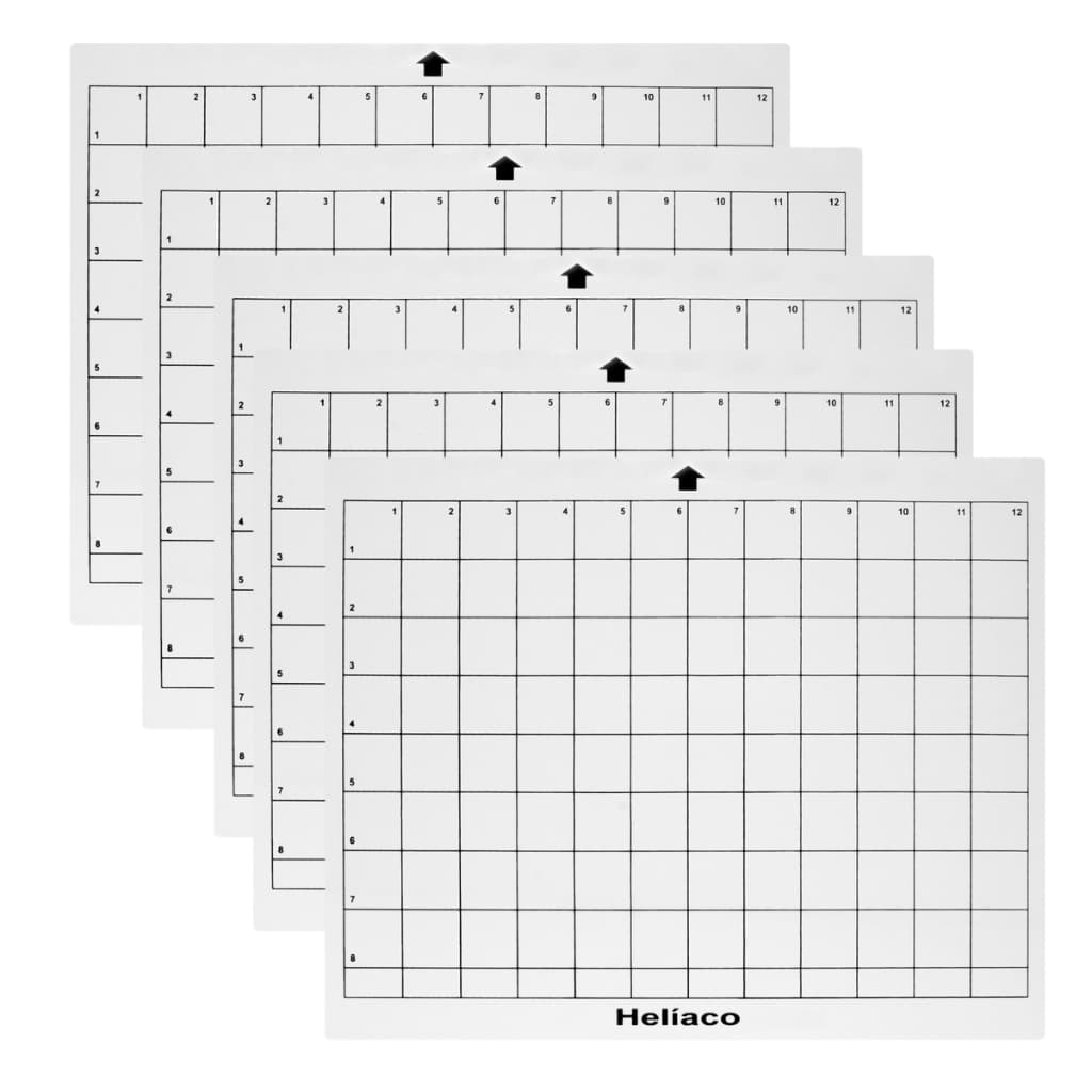 Kit 5 Bases Corte Helíaco A4 Paisagem 30m Compatível Silhouette Cameo