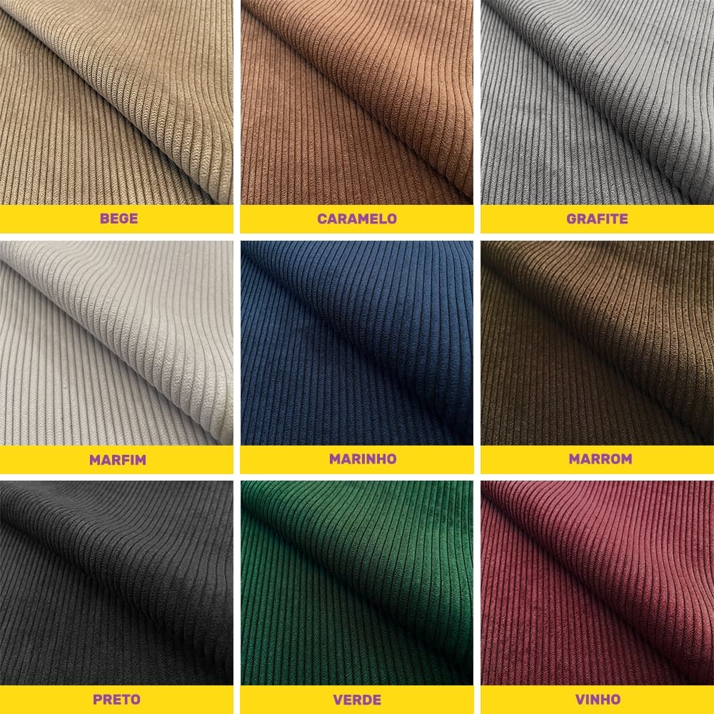 Tecido Veludo Cotelê Milão Para Estofados Decoração 1m X 1,4m