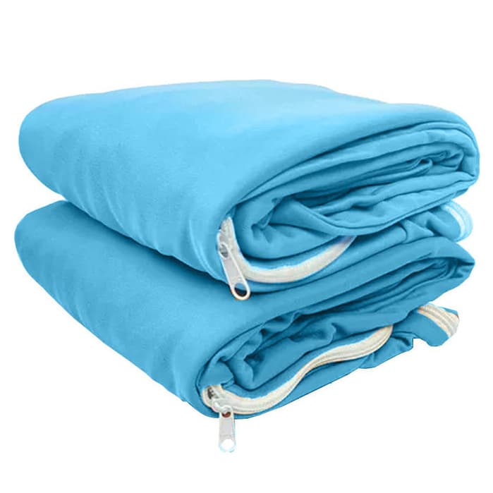 KIT 2 Capas Para Colchão Solteiro Poliester - 188x88x20CM Com Ziper Decoração Casa