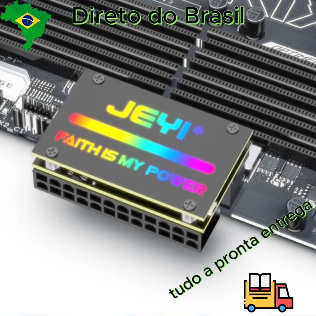 RGB Adaptador GAMER (Original), 18 Modos de Luz Motherboard Adaptador de Alimentação para Desktop