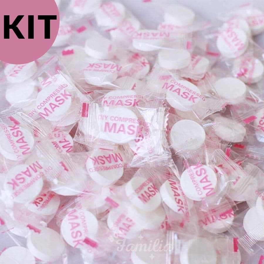 Máscara Facial ou Toalhas Desidratada Comprimido Compactada para Skin Care