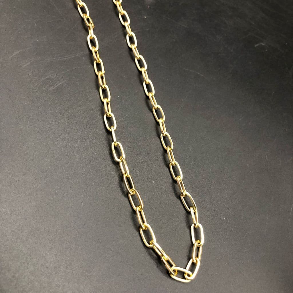 Corrente Dourada ou Prata em Alumínio 10 metro no tamanho 1.5mm