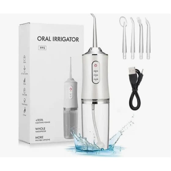 Irrigador Oral Jato D'água Limpeza Profunda Higiene Bucal e Dental Recarregável jato forte oferta