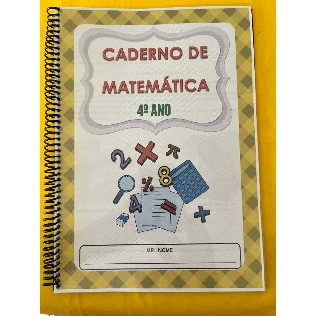 Caderno de Matemática para Ensino Fundamental - 4º Ano