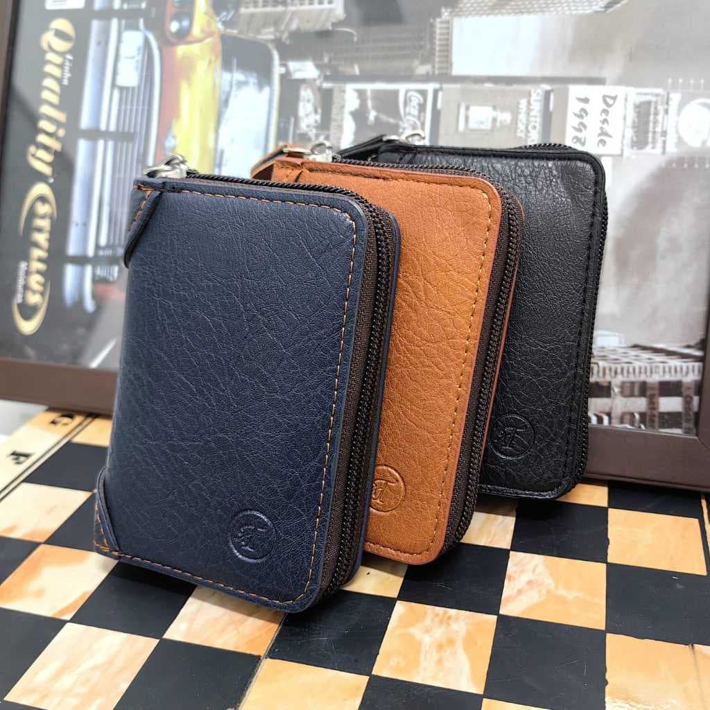 Porta Cartão Masculina Couro Sintético Porta Cartões Carteira 7669