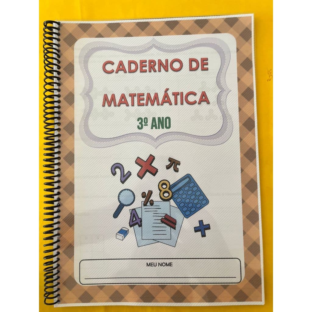 Caderno de Matemática para Ensino Fundamental - 3º Ano
