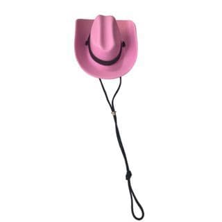 Chapéu Cowboy Para Pet Dog Para Cachorros e Gatos Rosa
