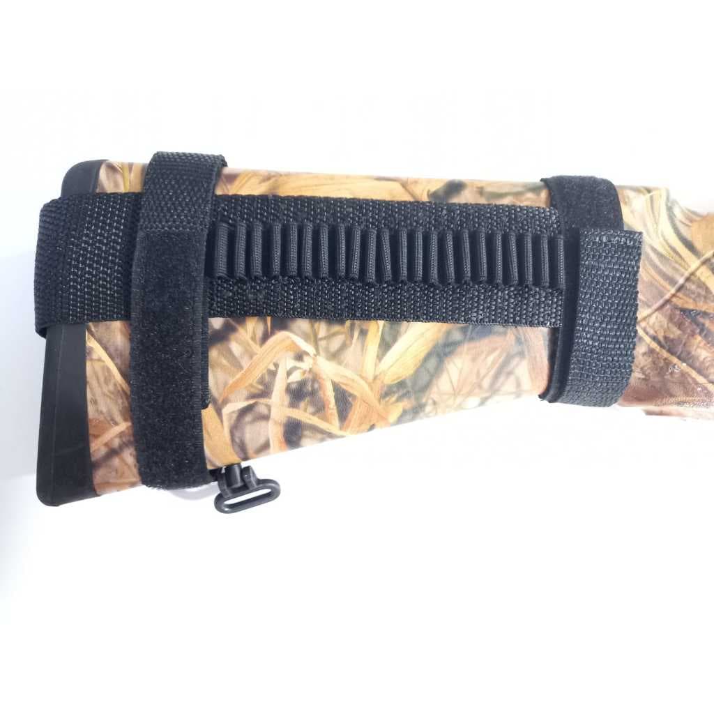 Cartucheira Coronha Fita Nylon Preta - Cal. 22