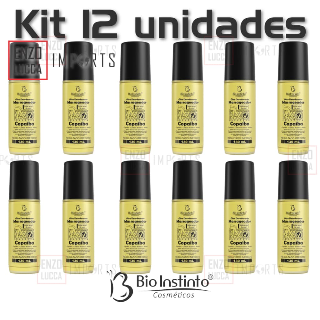 Kit 12 unid Óleo de Copaíba Arnica e Centela 130ml Bio Instinto