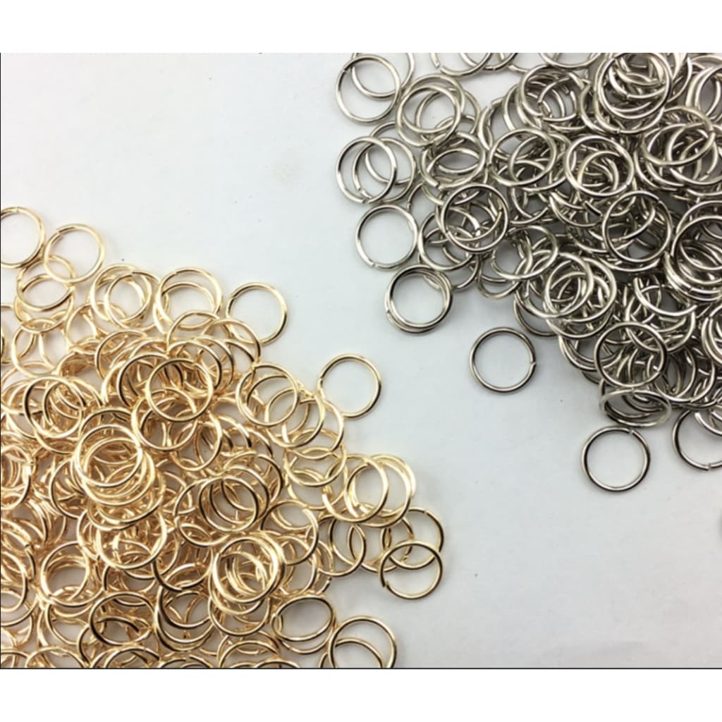 100 argola Elo para chaveiro/ pingente/ bijuteria/ cor prata ou dourado